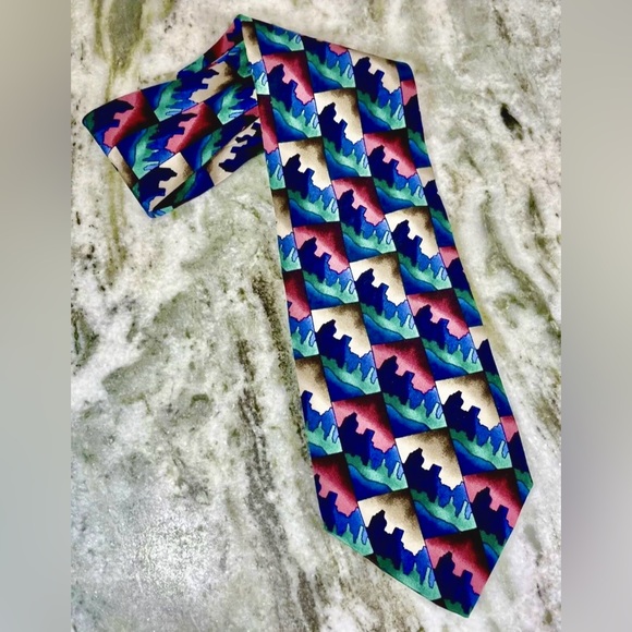 J. Jerry Garcia 100% Silk Necktie Collection8 “Dawn At The Ritz Carlton”. Tie - Picture 1 of 6